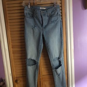 Distressed Levi’s Jeans